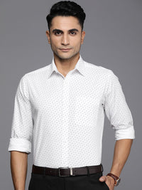 Raymond Pure Cotton Slim Fit Printed Formal Shirt