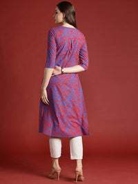 all about you Printed Pleated Straight Kurta