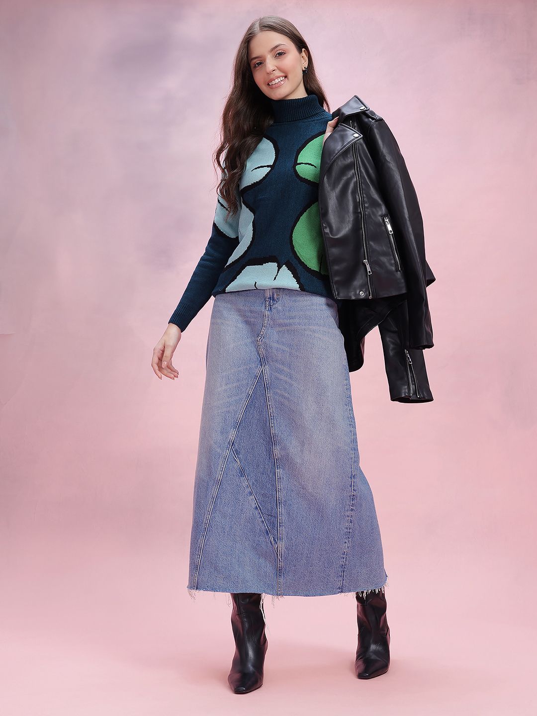 DressBerry Women Floral Acrylic Pullover