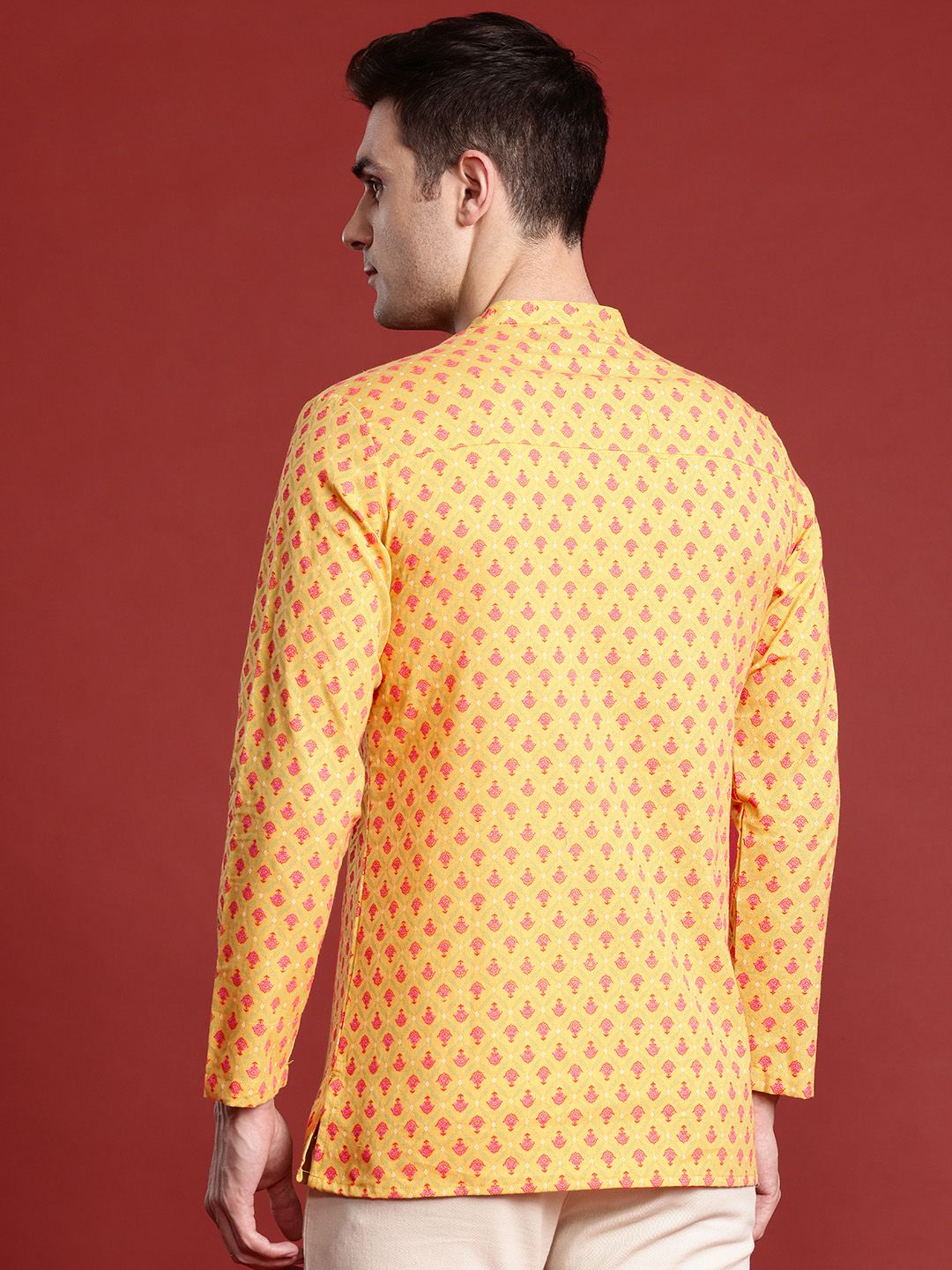 Anouk x Basant Bahaar Ethnic Motifs Print Cotton Linen Kurta