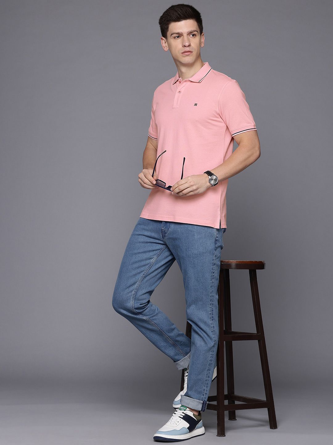 Raymond Modern Fit Pure Cotton Polo T-shirt