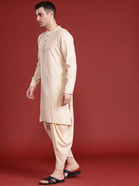 Anouk Men Striped Kurta with Salwar