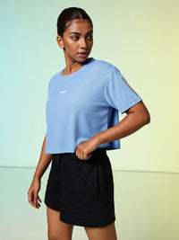 HRX by Hrithik Roshan Typography Printed Rapid-Dry Running Boxy T-shirt