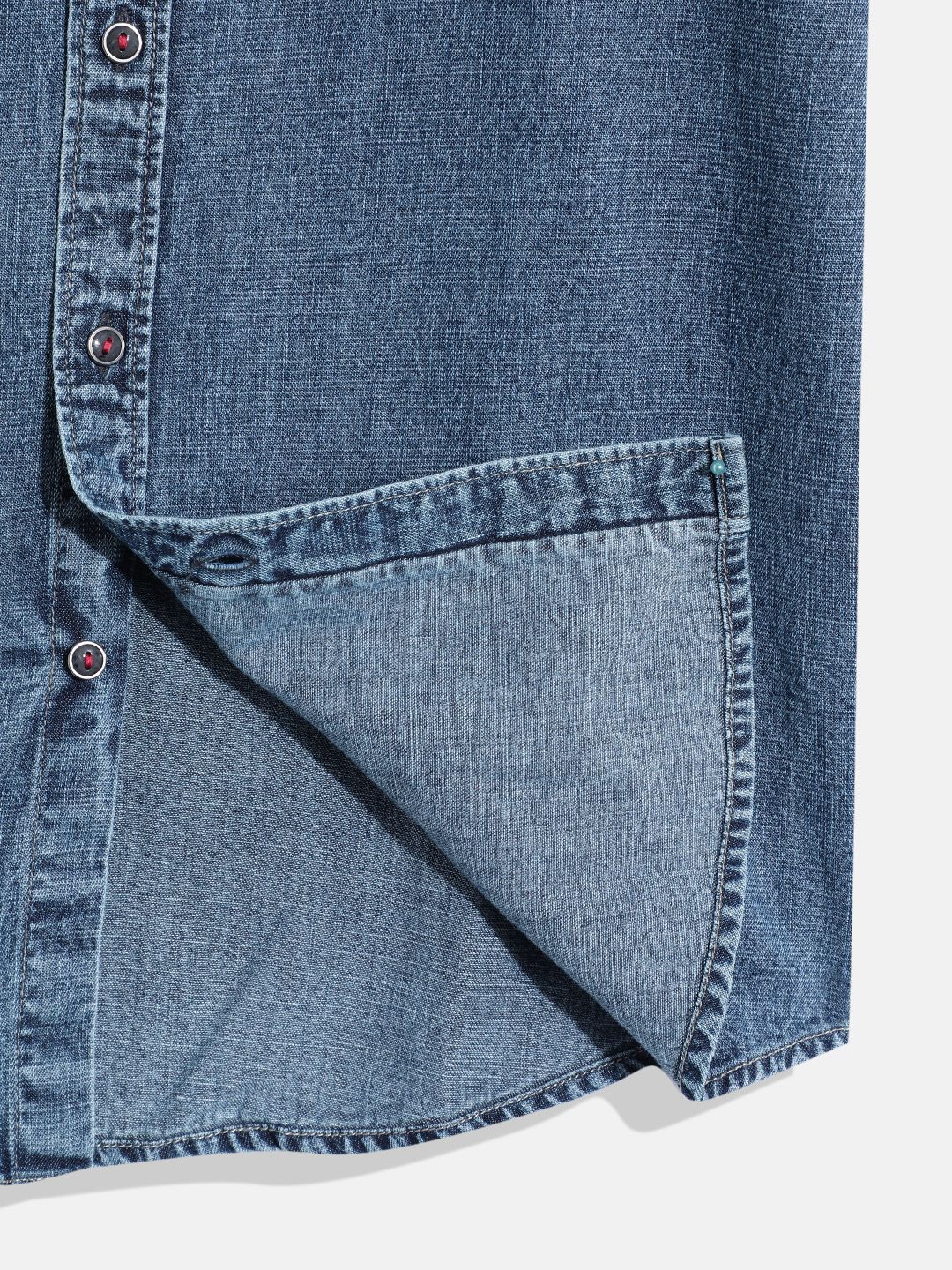 Monte Carlo Boys Solid Chambray Smart Fit Shirt