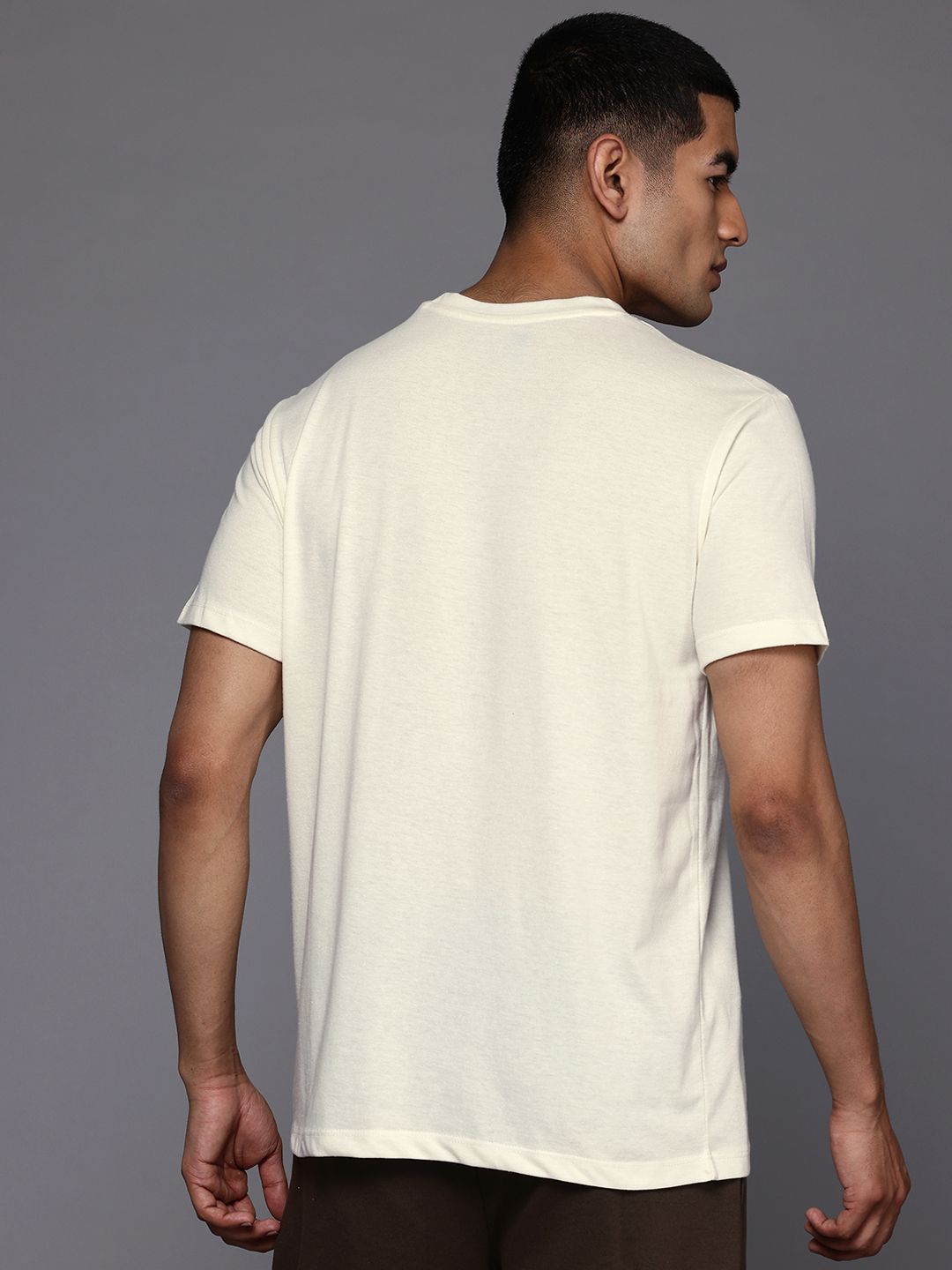 HRX by Hrithik Roshan Round Neck Solid Relaxed Fit Lifestyle T-shirt