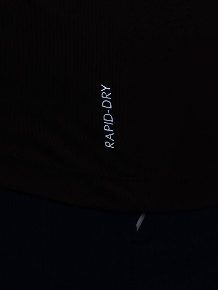 HRX by Hrithik Roshan Rapid-Dry  Brand Logo Print Training T-shirt