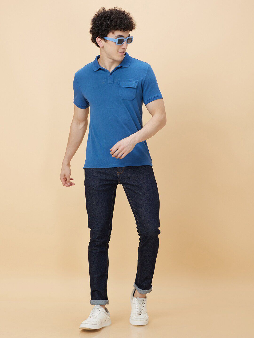 Being Human Polo Collar Pocket Detailing Casual T-shirt