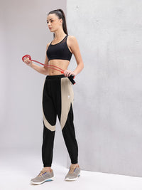 HRX by Hrithik Roshan Woman Colorblocked Rapid-Dry Training Joggers