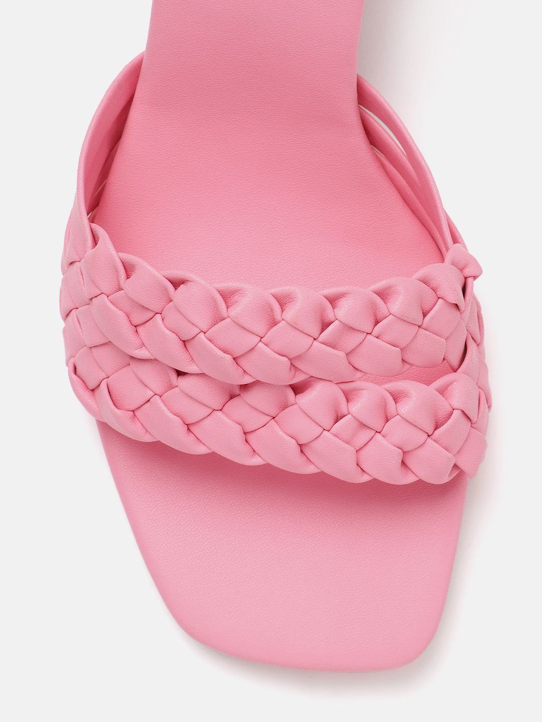 DressBerry Textured Block Heels