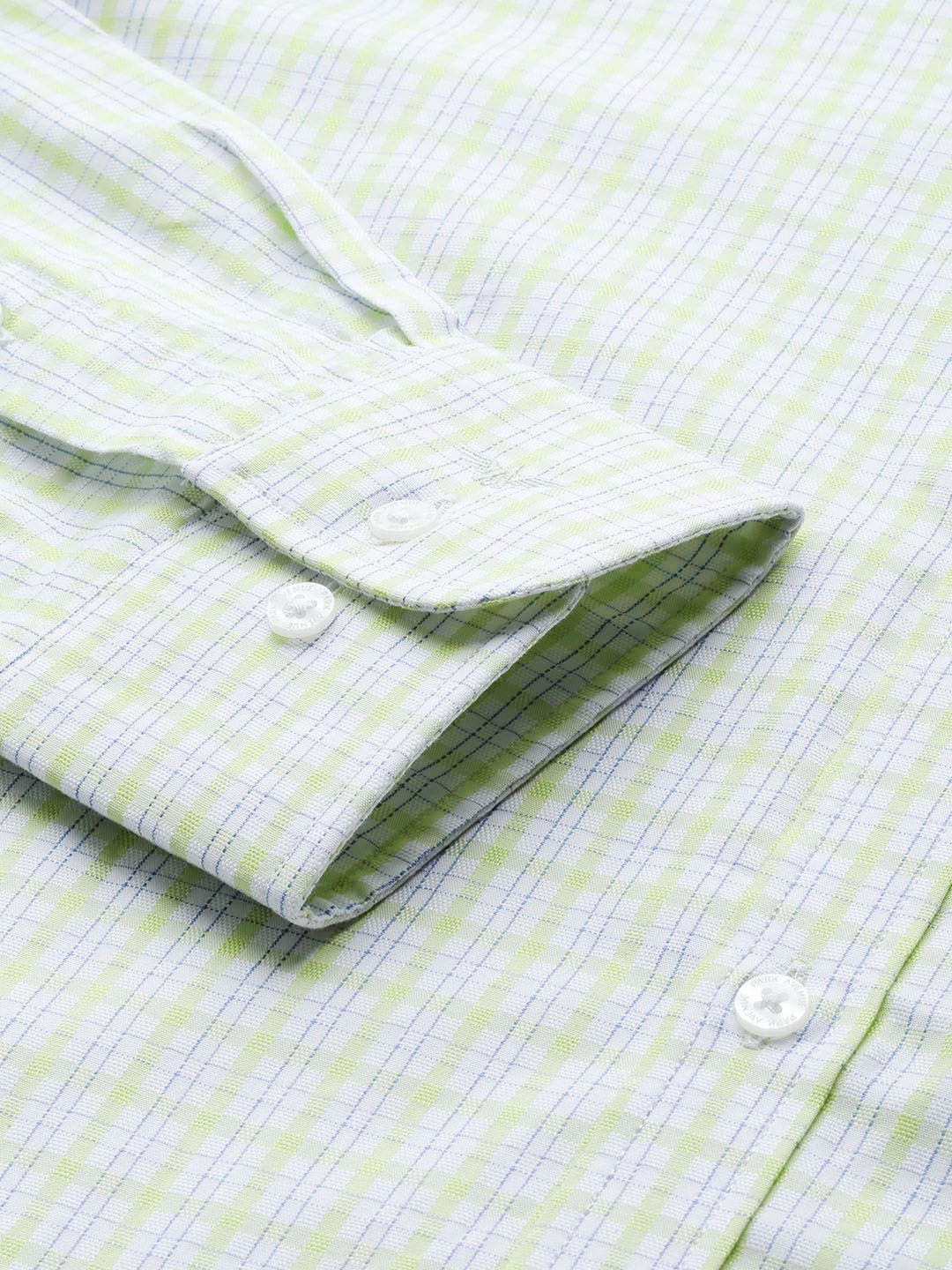 Park Avenue Men Pure Cotton Slim Fit Tartan Checked Formal Shirt