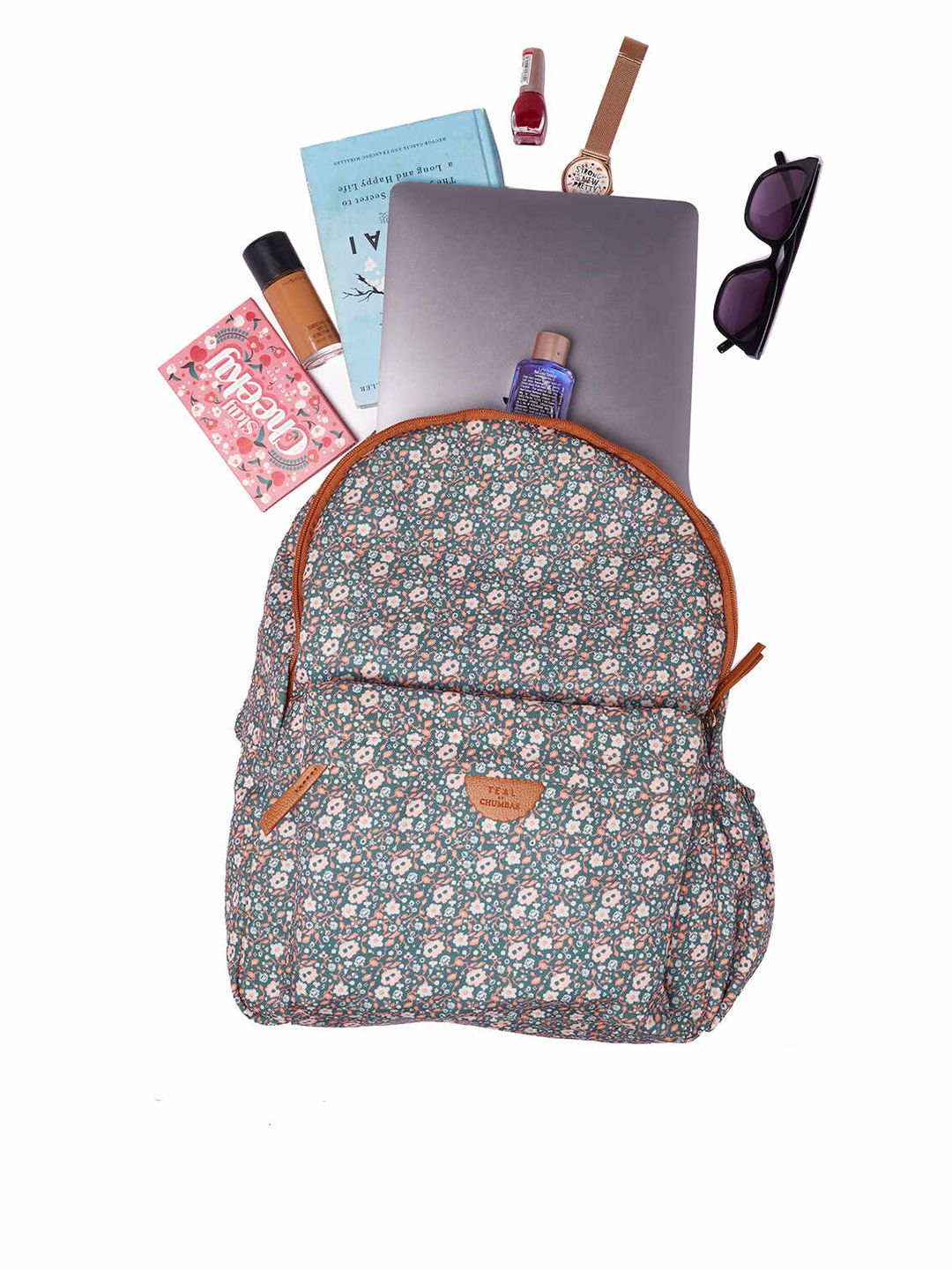 TEAL BY CHUMBAK Women Printed Light Weight Medium Back Pack