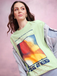 DressBerry Graphic Print Relaxed Pure Cotton T-shirt