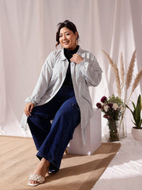 CURVY STREET Plus Size Comfort Casual Shirt