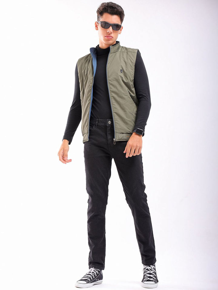 The Indian Garage Co Men Slim Fit Mid-Rise Clean Look  Cotton Jeans