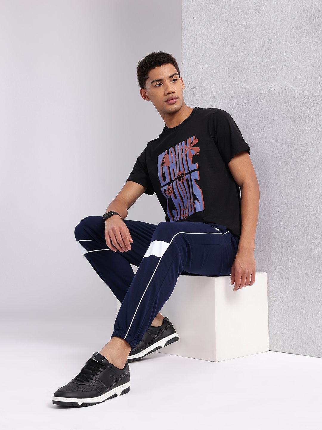 HRX by Hrithik Roshan Typography Printed T-shirt