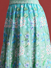 Anouk Ready to Wear Printed Fusion Lehenga Choli