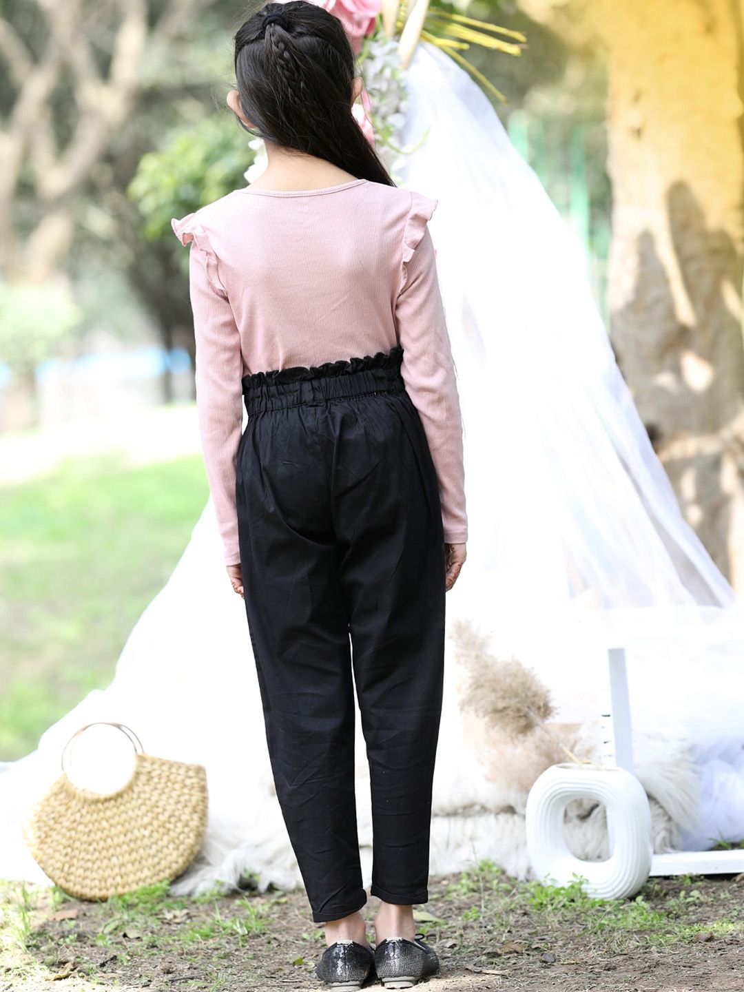 Cutiekins Girls High-Rise Pleated Trouser