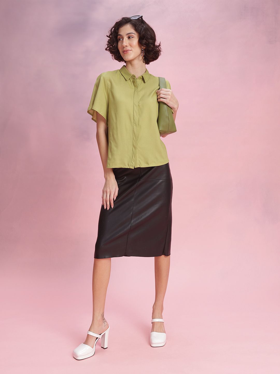 DressBerry Flared Sleeves Casual Shirt