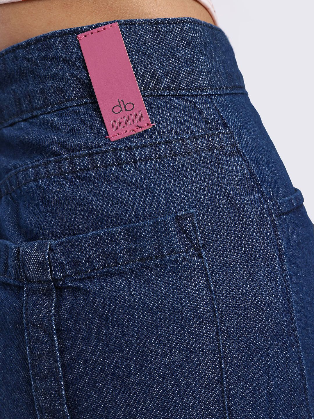 DressBerry Women Cargo Style Denim Maxi Skirt