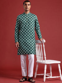 Anouk Pure Cotton Geometric Print Straight Kurta