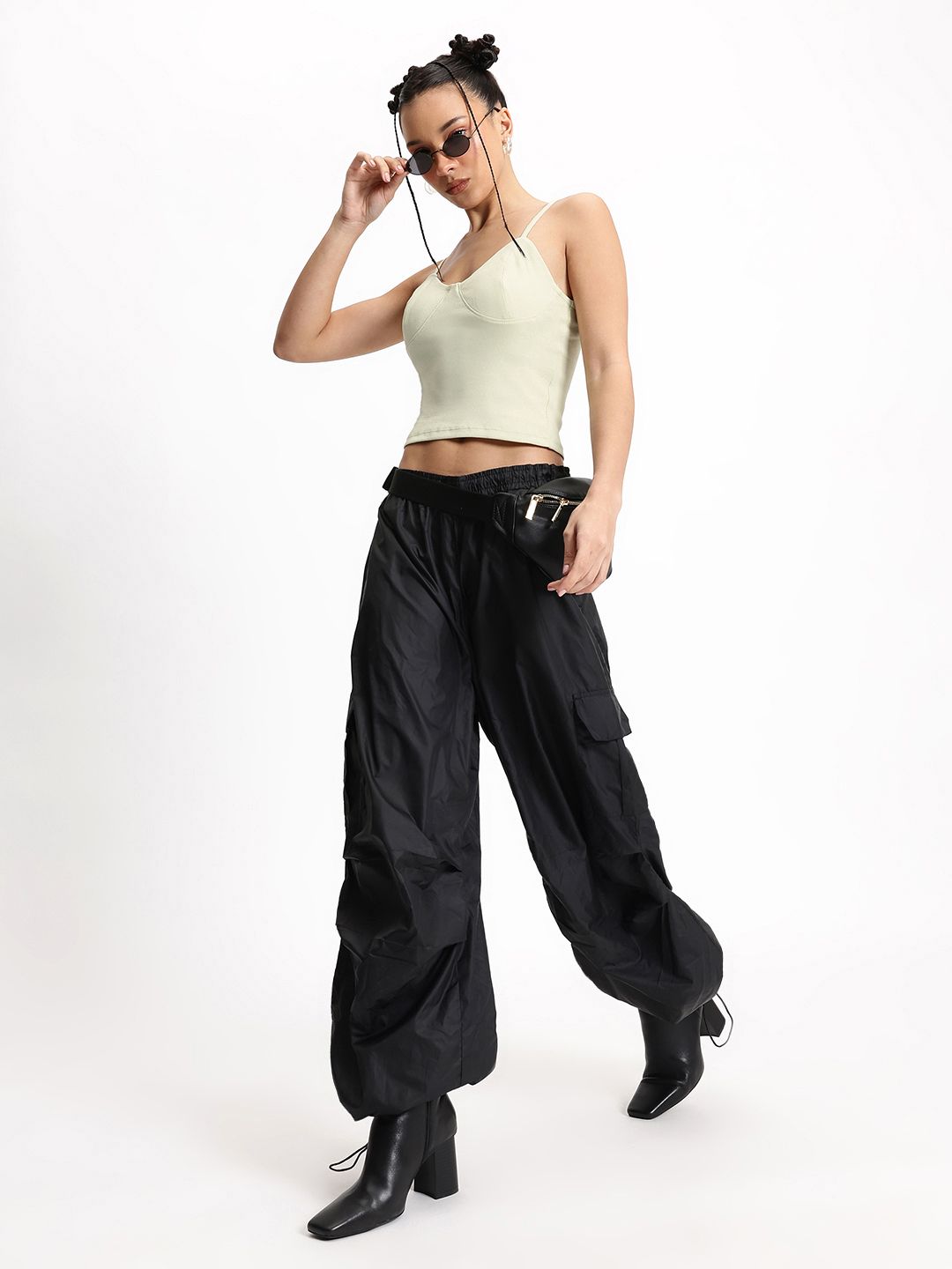 DressBerry Boss Babe Bodice Ribbed Corset Top