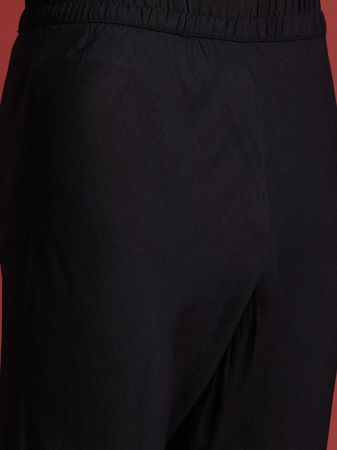 Anouk Mirror Work Embroidered  Kurta with Trousers Set