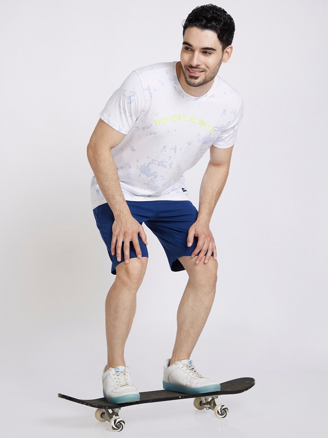 SPYKAR Men Mid Rise Cotton Shorts