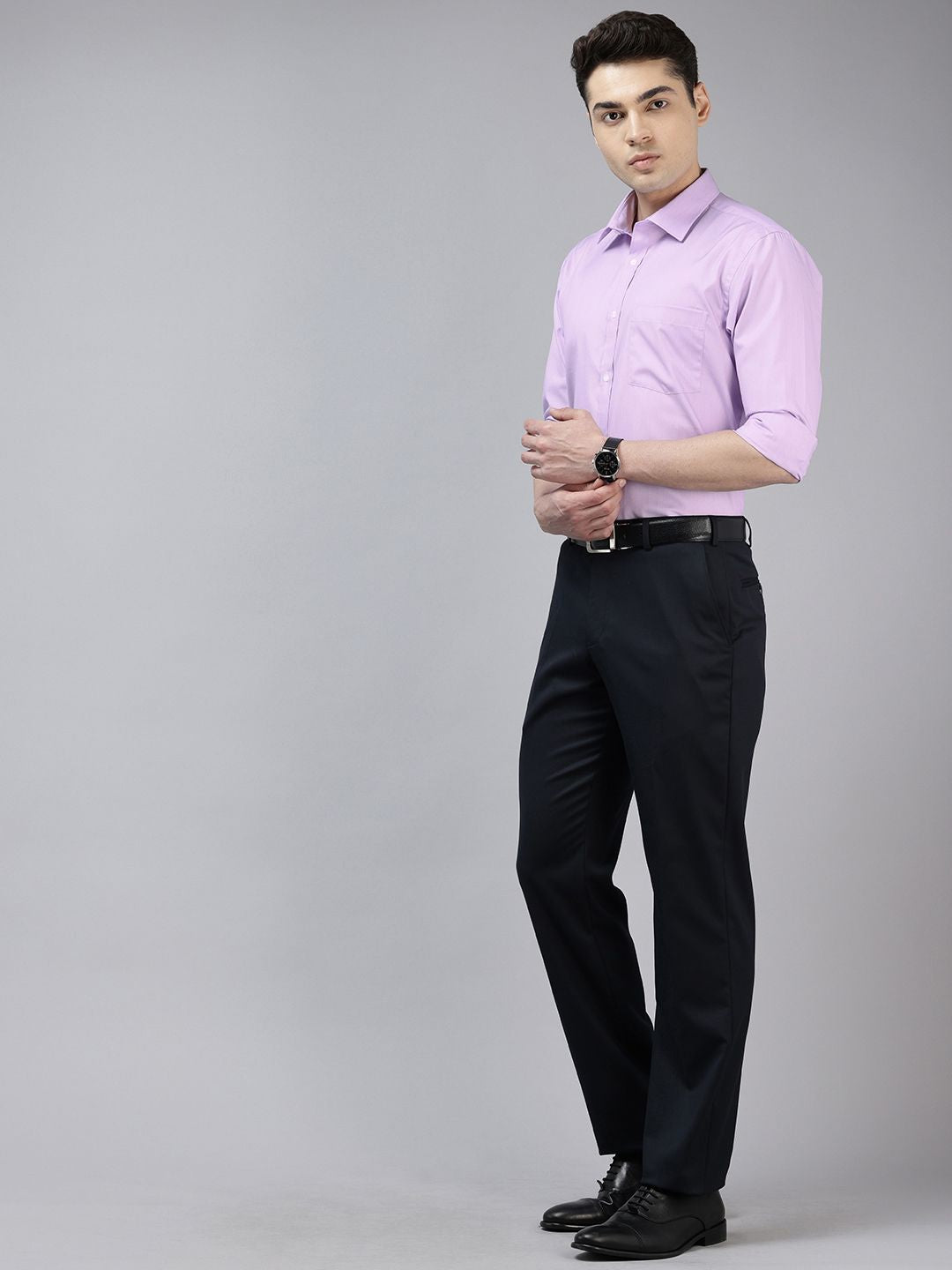 Park Avenue Slim Fit Textured Formal Shirt