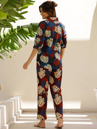 SANSKRUTIHOMES Tropical Printed Pure Cotton Night suit