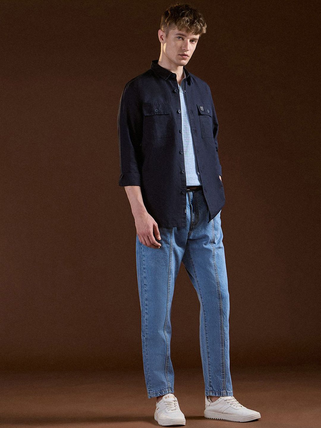 THE BEAR HOUSE Men Slim Fit Opaque Casual Shirt