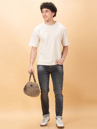 Being Human Men Drop-Shoulder Sleeves Raw Edge T-shirt