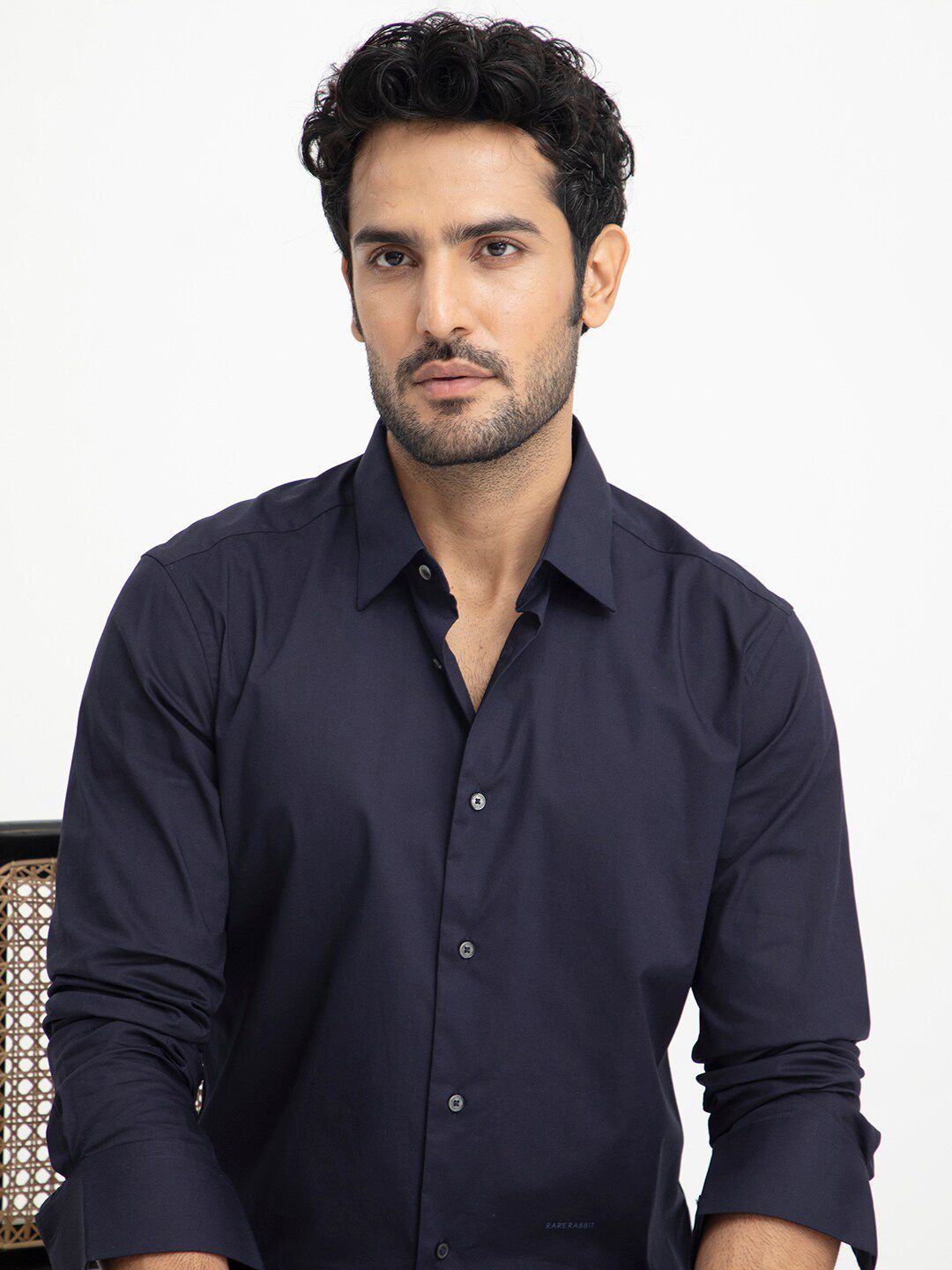 RARE RABBIT Men Neutons Slim Fit Cotton Shirt