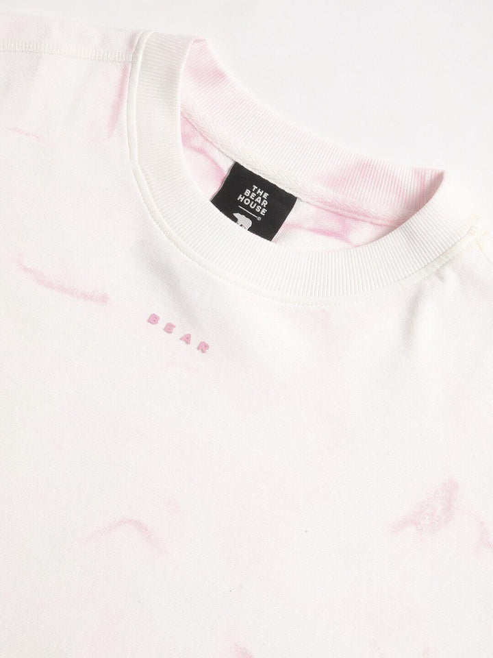 THE BEAR HOUSE Tie & Dye Pure Cotton Oversized T-shirt