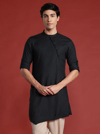 Anouk Asymmetric Roll-Up Sleeves Kurta