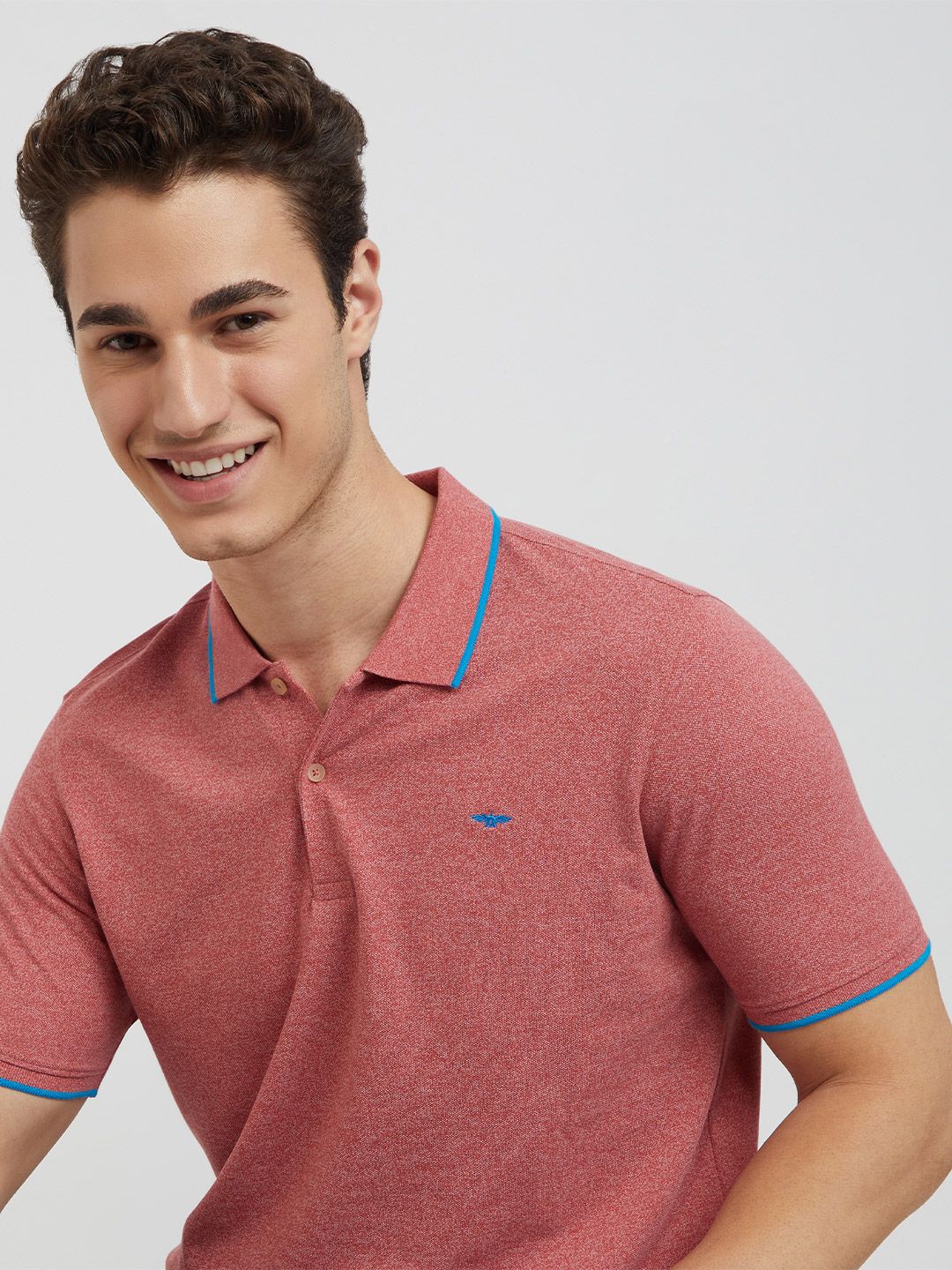 Park Avenue Cotton Rich Polo Collar Slim Fit T-shirt