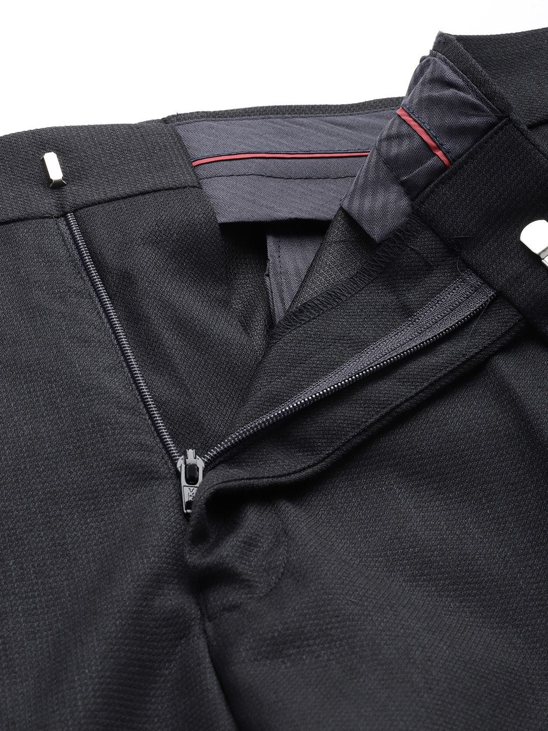 Park Avenue Men Textured Formal Trousers