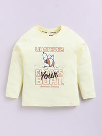 Happy Faces Kids Girls Snoopy Printed Pure Cotton T-Shirt