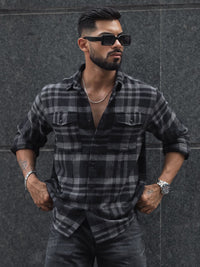 Powerlook Men Tartan Checks Opaque Checked Casual Shirt