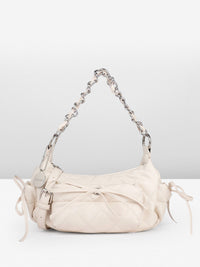 DressBerry Textured Half Moon Sling Bag