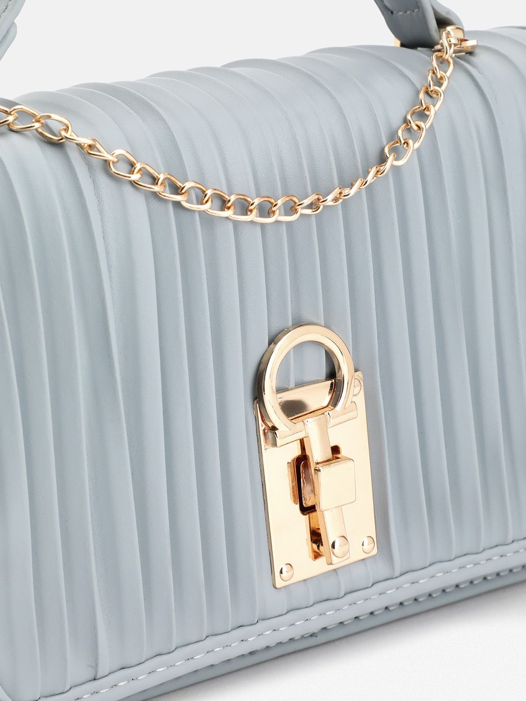 DressBerry Textured Structured Satchel