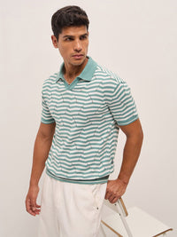 THE BEAR HOUSE Men Polo Collar T-shirt