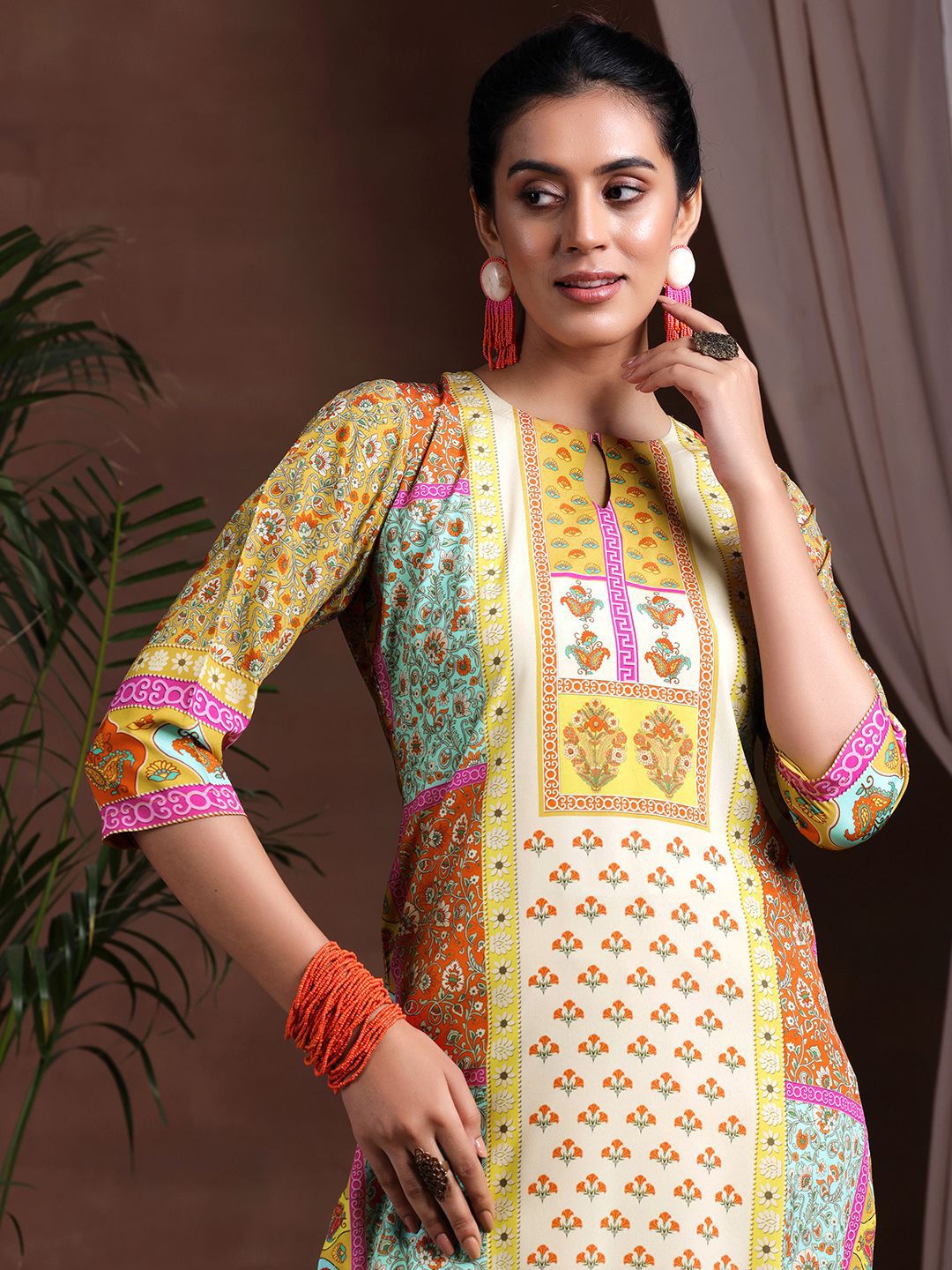 Libas Ethnic Motifs Printed Kurta with Trousers & Dupatta