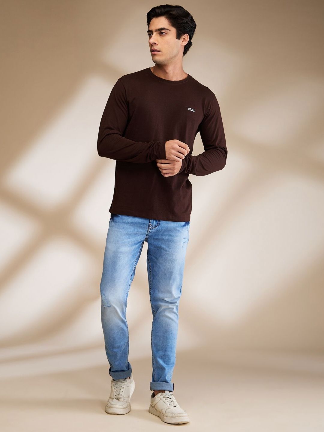 Being Human Men Typography Printed Round Neck Cotton T-shirt