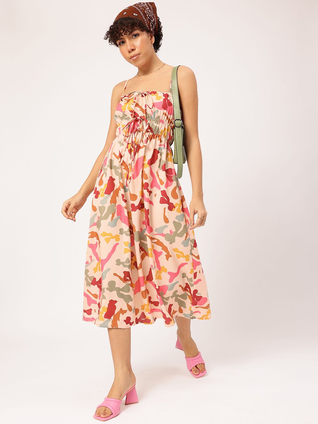 DressBerry Summer Bae Strappy Fit and Flare Maxi Dress