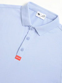 THE BEAR HOUSE Polo Collar Short Sleeves Slim Fit T-shirt