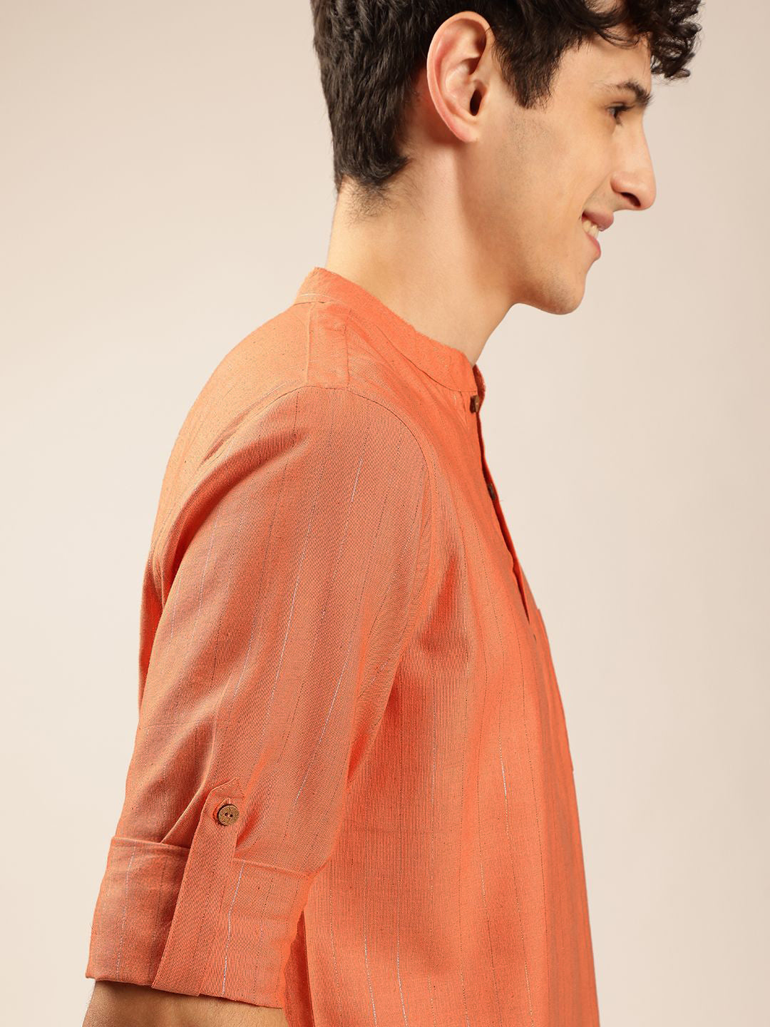 Anouk Mandarin collar Pathani Short Kurta