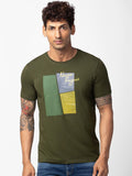 SPYKAR Men Printed Slim Fit Cotton T-shirt