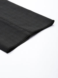 Raymond Men Self Design Textured Slim Fit Formal Trousers