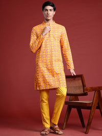 Anouk Printed Regular Pure Cotton Kurta with Trousers