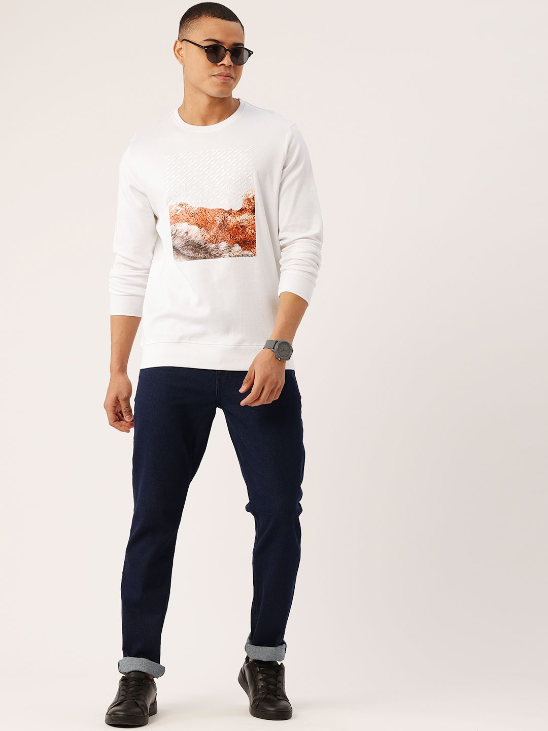 Monte Carlo Pure Cotton Printed Sweatshirt